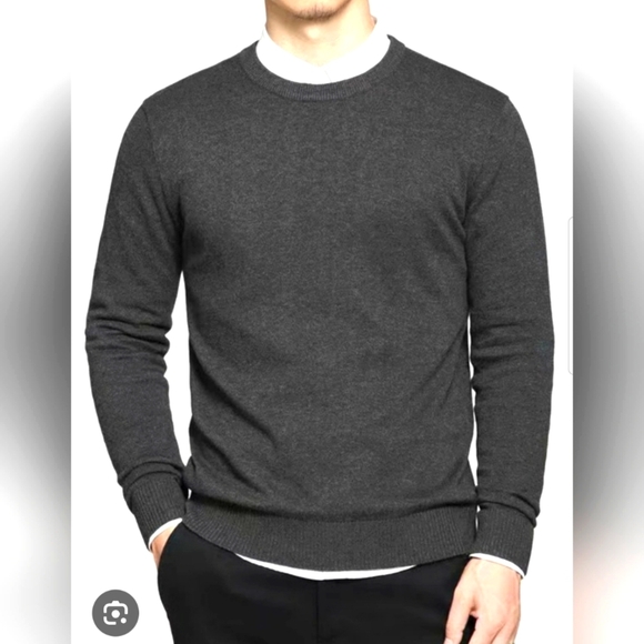 CASHMERE NWT Men's Gray Sweater - Picture 1 of 5
